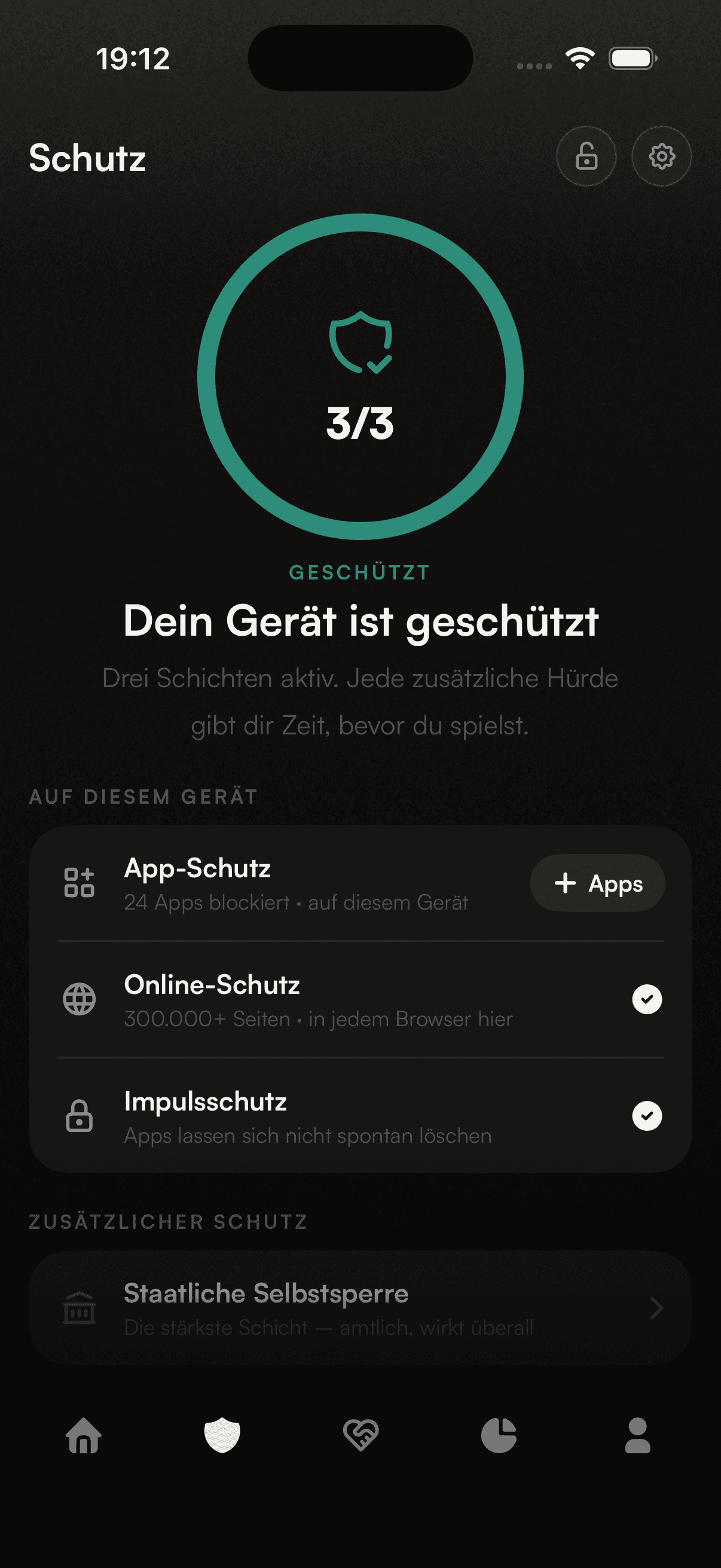BETTR OFF App: aktiver Schutz
